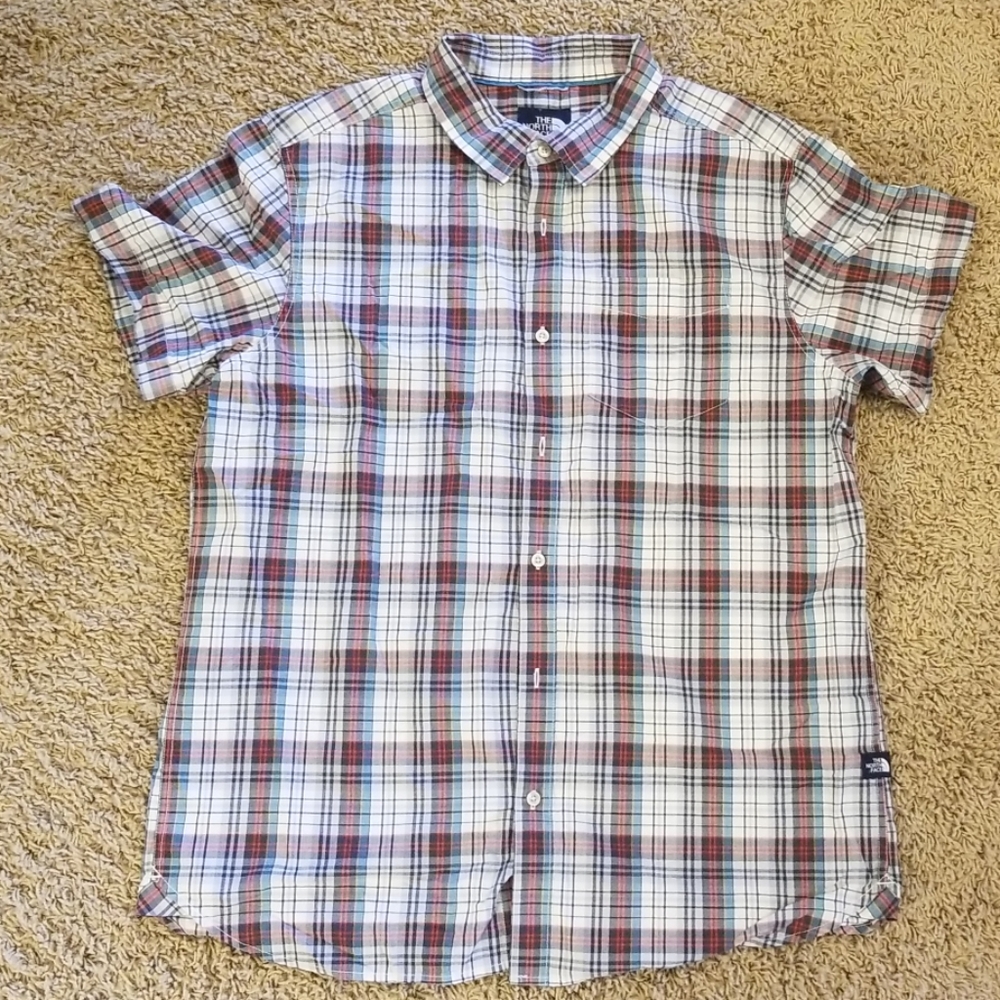Men's Northface button down shirt
